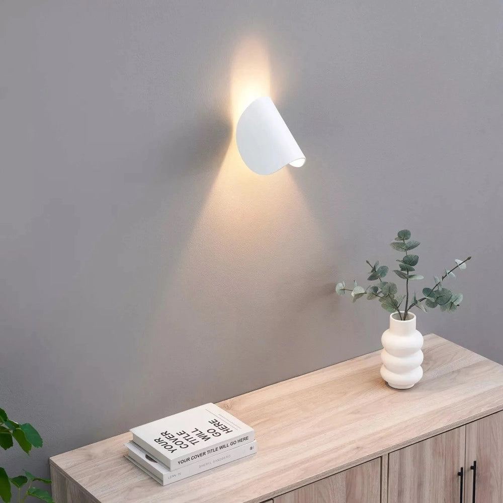 Trade Shop - Applique Da Parete Bianco In Metallo Lampada Attacco G9 Design Moderno Ip20 32750 -