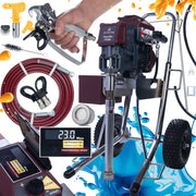 Pompa a Pistone Zenthril Cyclone V – 2500W, 25MPa, 3,5L/min | Verniciatura Professionale | Tecnologia HyperElite