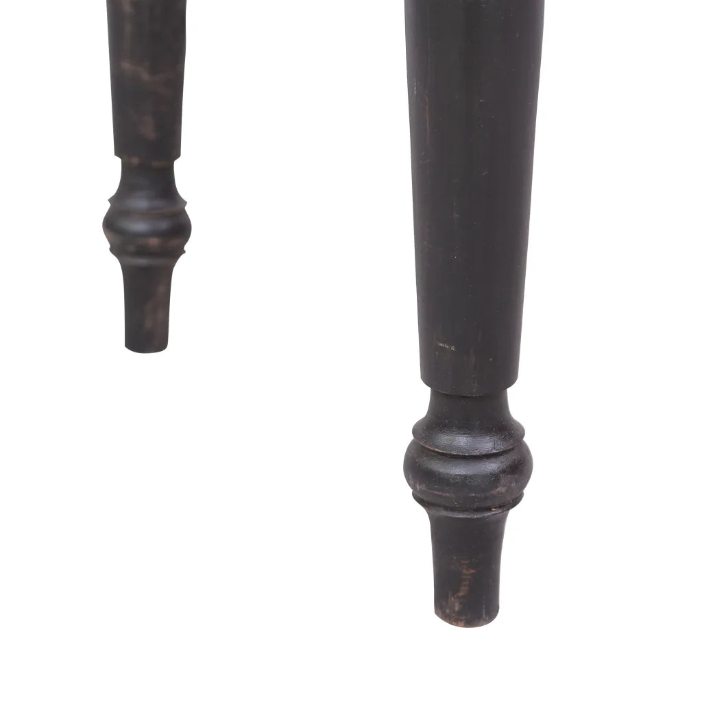 Scrivania con 3 Cassetti 117x57x75 cm Legno Massello di Mogano 283907