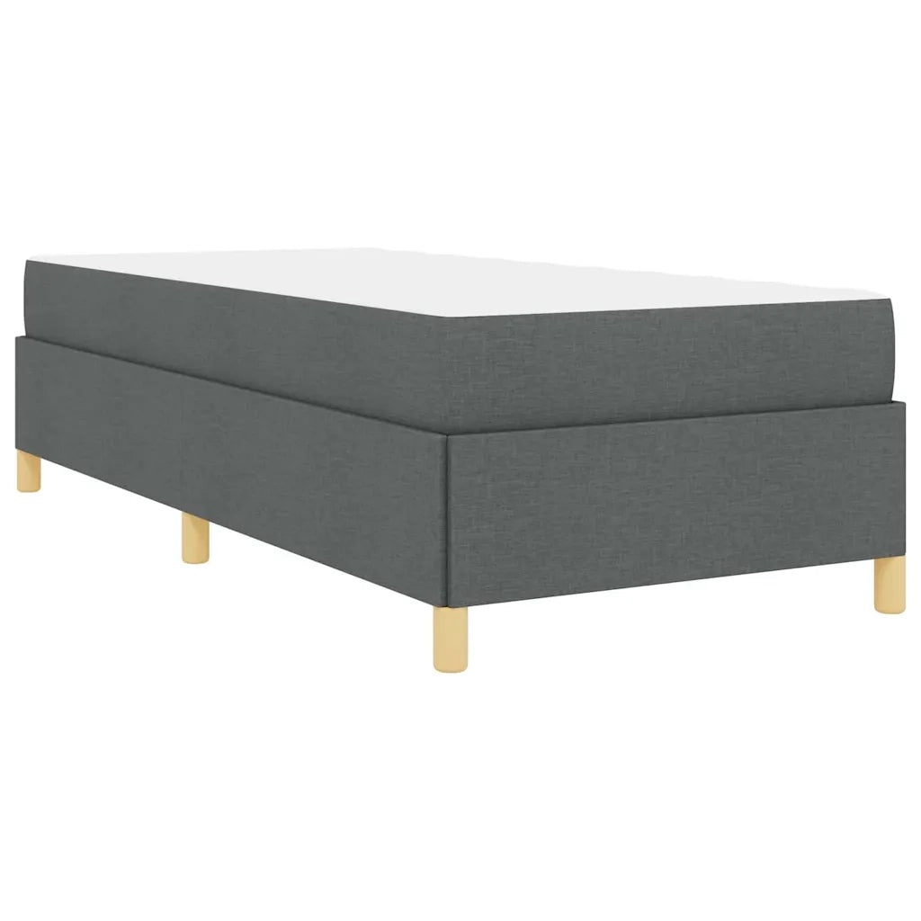 Struttura del letto-Giroletto Grigio scuro 90 x 200 cm Tessuto 195106