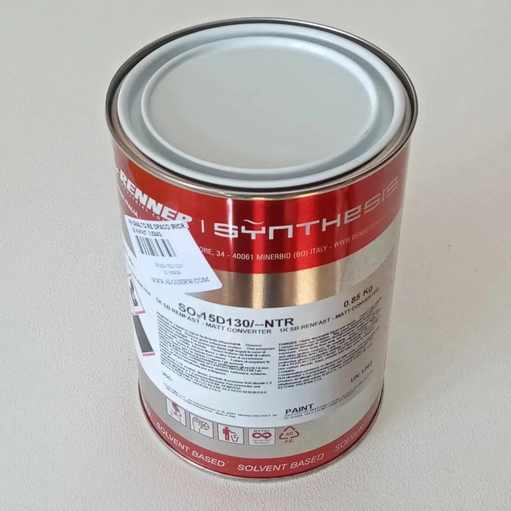 Renner renfast 1kg smalto opaco - tutti i ral 5000 - base nitro a rapida essiccazione, colore  ral 5021 - blu acqua
