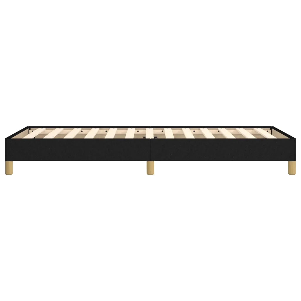 Giroletto senza Materasso-Struttura Letto Nero 100x200 cm in Tessuto 929991