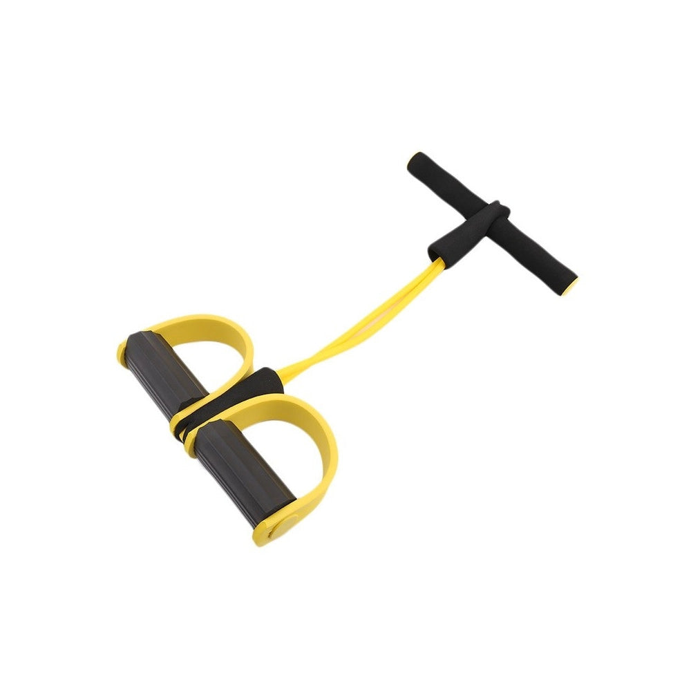 Trade Shop - Attrezzo Palestra Fitness Elastico Con Pedali Allenamento Muscoli Addominali -