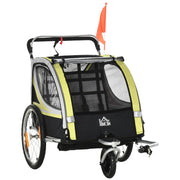 Rimorchio Bici Bambini 2 in 1 ¨C zephmum ¨C Giallo