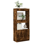 Credenza Rovere Fumo 63x33x140 in Truciolato 855110