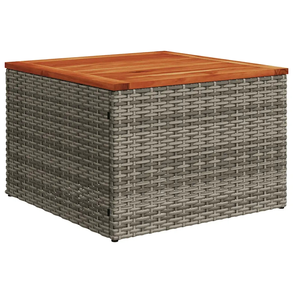Set Divani da Giardino 7 pz con Cuscini Grigio in Polyrattan 3255991