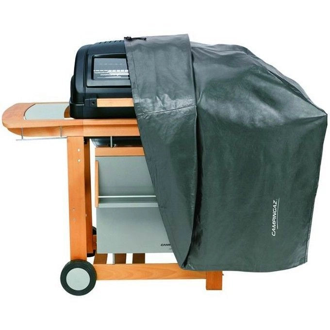 SandriGarden XL Telo di copertura per barbecue materiale esterno PVC 0,10 mm interno in fibra di poliestere 139x64x103 cm colore Nero