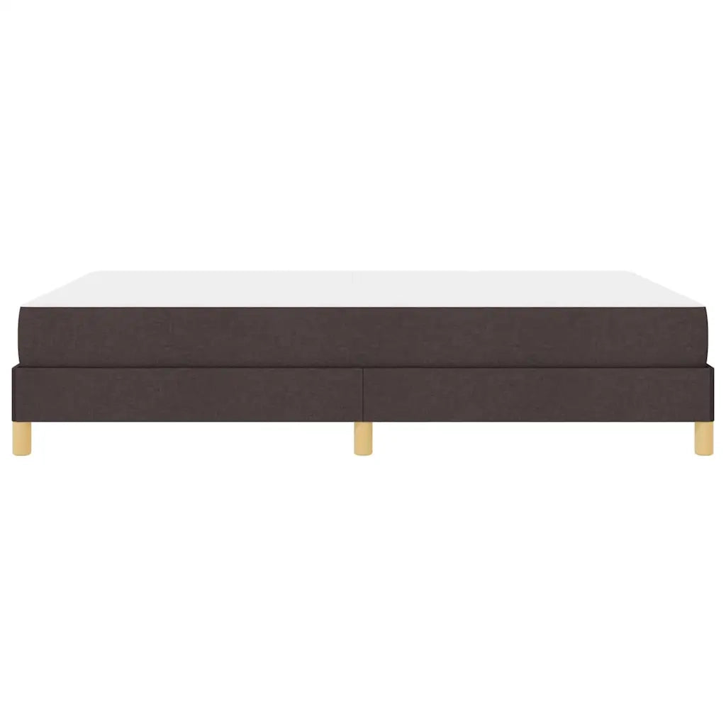 Letto a molle con materasso Marrone Scuro 140 x 190 cm Tessuto 3398566