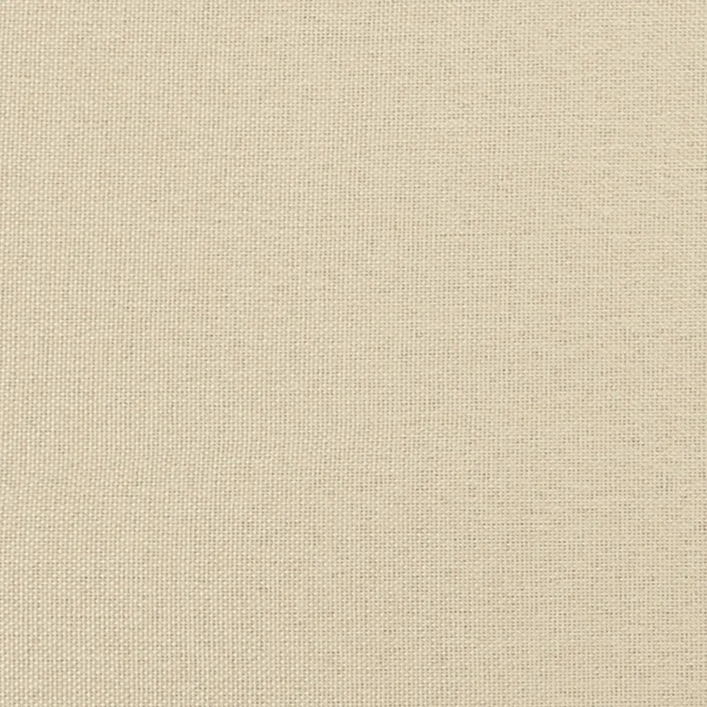 Divano a 3 Posti con Cuscini Crema 210 cm in Tessuto 3278203