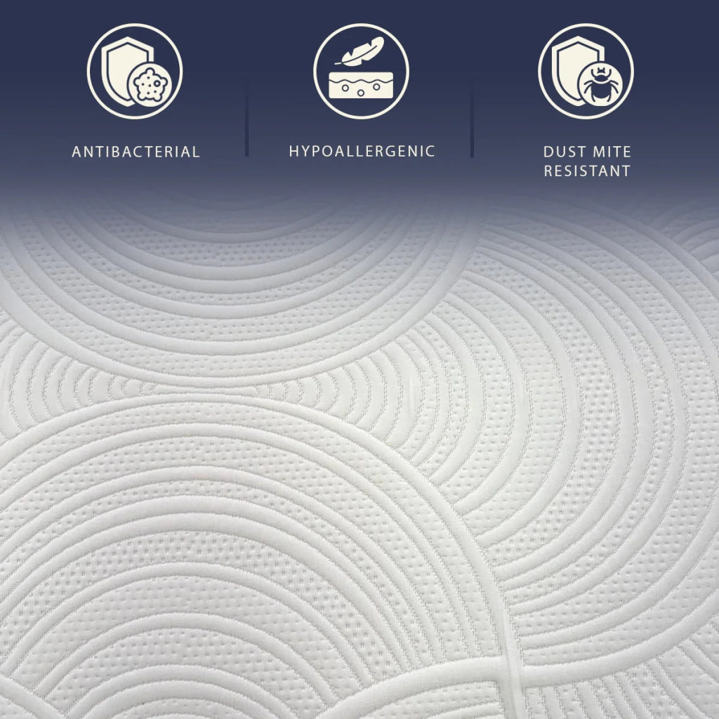 Materasso 90x190 Memory Breeze e Molle Insacchettate | Altezza 30 cm |  Sfoderabile, Anallergico e Traspirante | Made in Italy