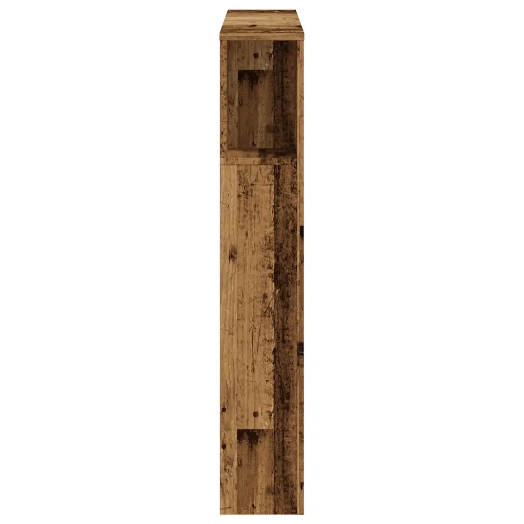 Testiera | Testata con Contenitore Legno 100x18,5x102,5 cm in Multistrato