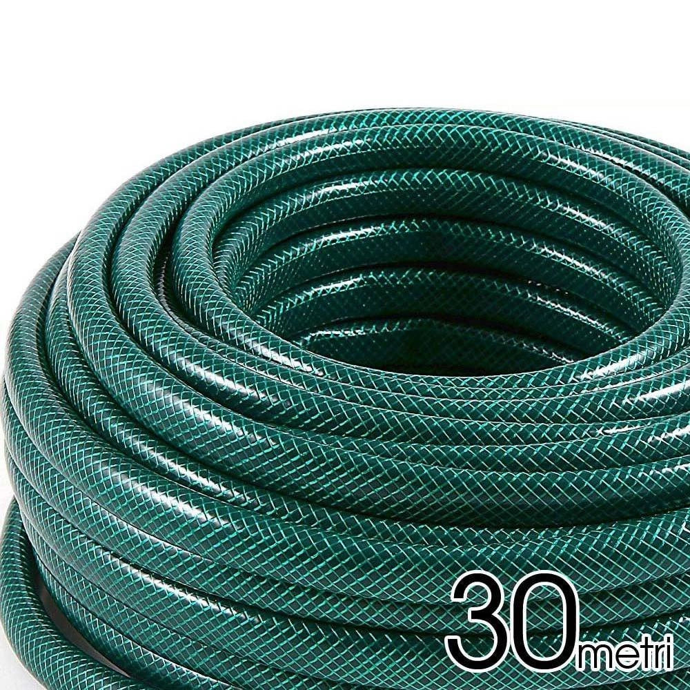 Trade Shop - Tubo Da Giardino 30 Mt In Pvc Irrigazione E Giardinaggio Con Connettori -
