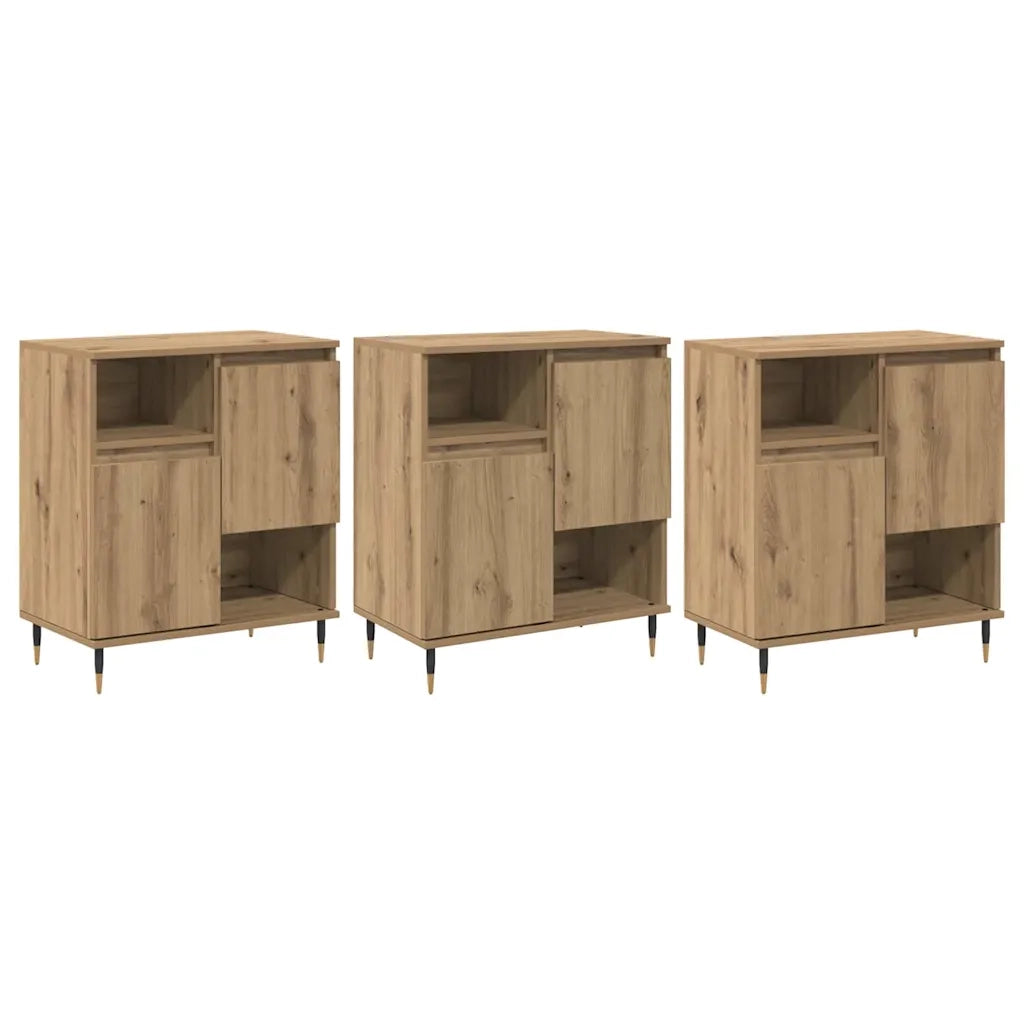 Sideboards 3 pcs rovere artigianale 180 x 35 x 70 cm