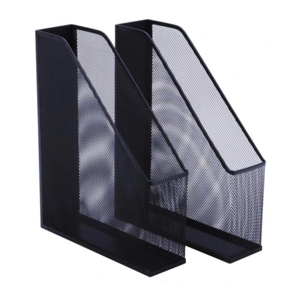 Set 2 Dox Home Office Metallo Nero - Bizzotto