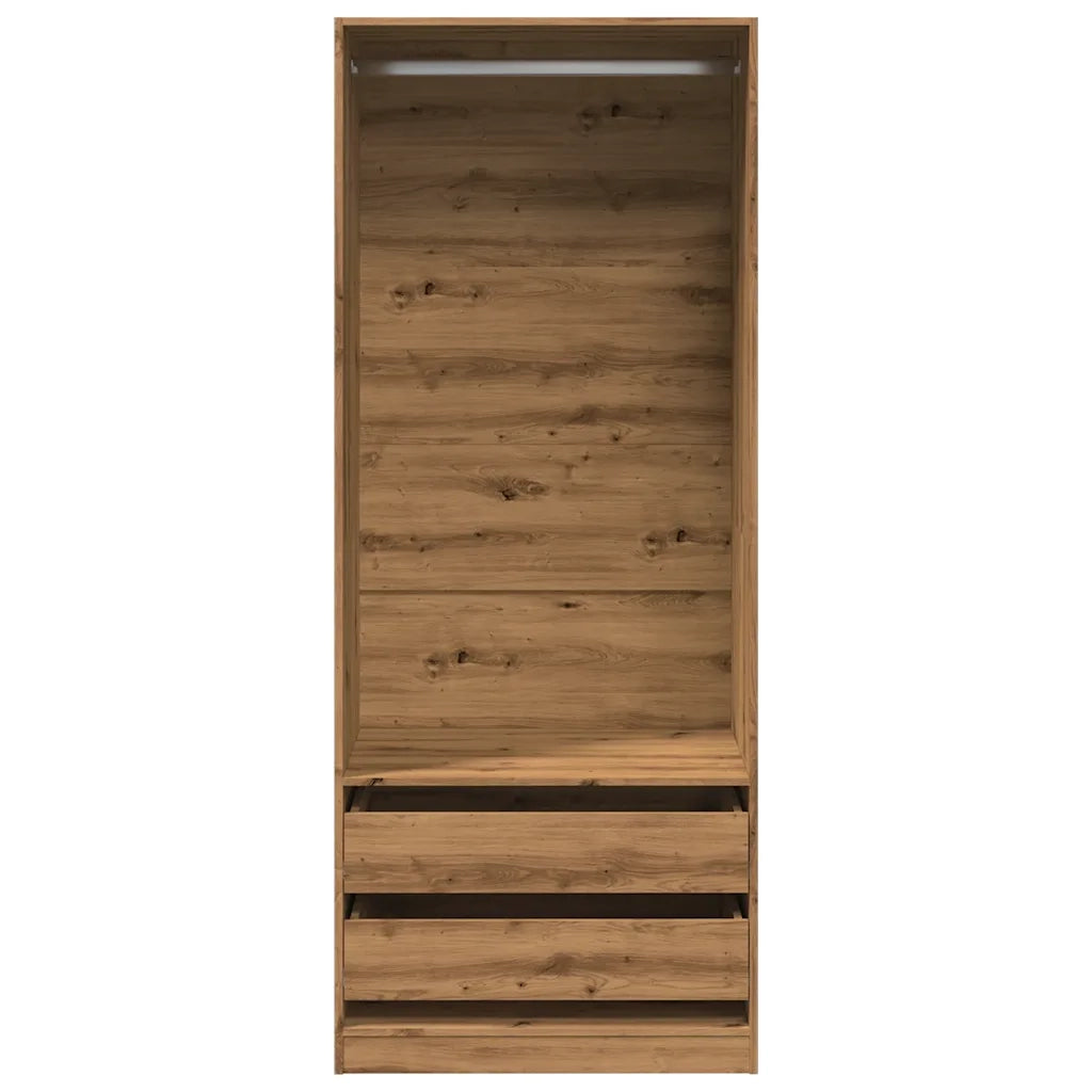 Armadio Rovere Artigianale 80x50x200 cm in Legno Multistrato 3307755