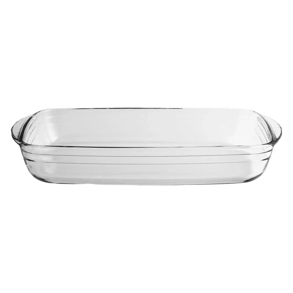 Tegame rettangolare in vetro borosilicato cm 35×22