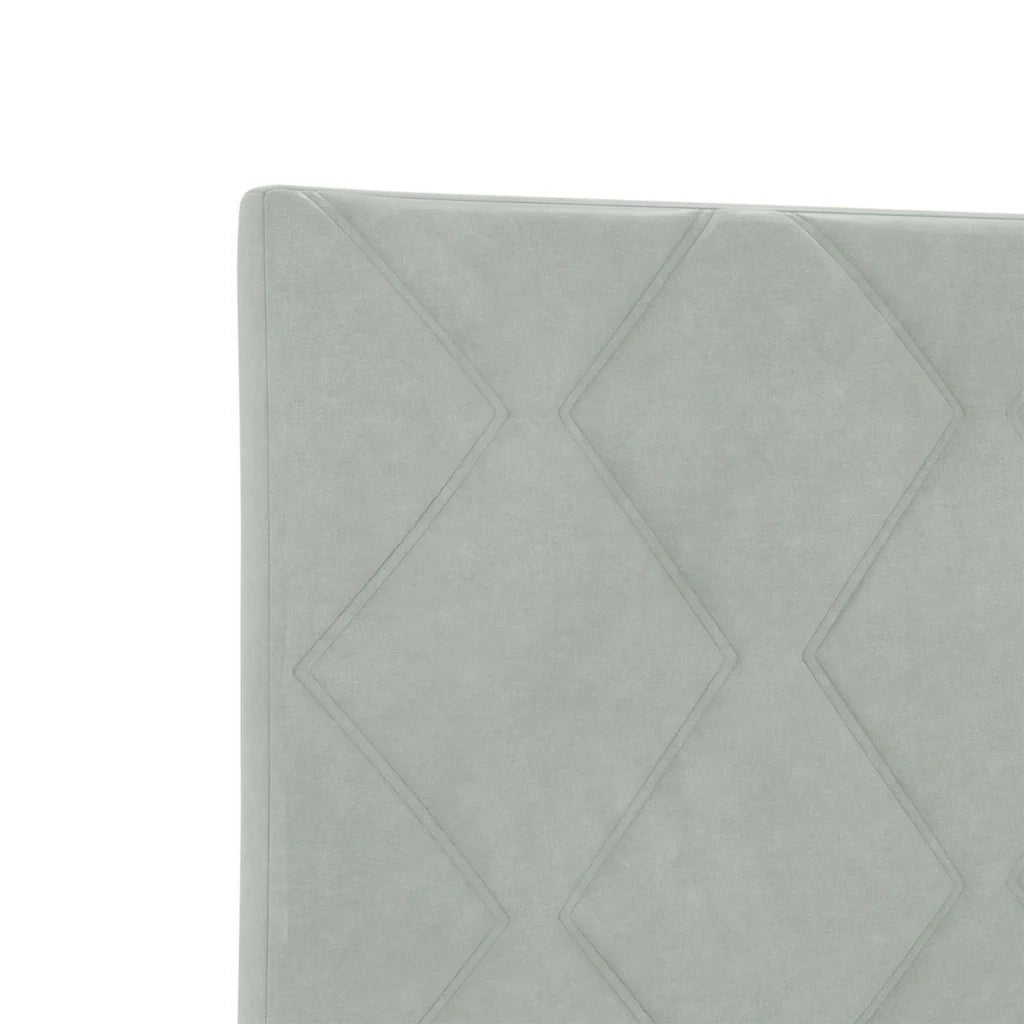 Testiera | Testata Grigio chiaro 90 cm Velluto