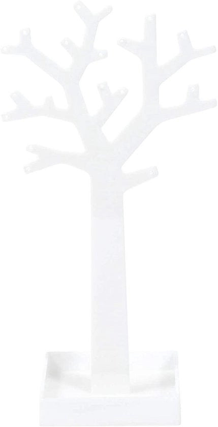 Compattatore per gioielli 30 cm in polistirene bianco