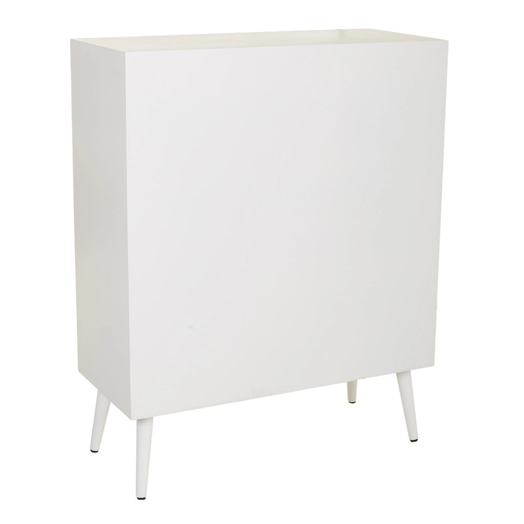 Mobile in legno e rete bianco 80x37x101h