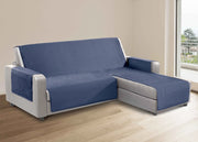 Copridivano Per Divani Con Penisola Lato Sinistro Modello Sphere Blu - 190 cm - Blu
