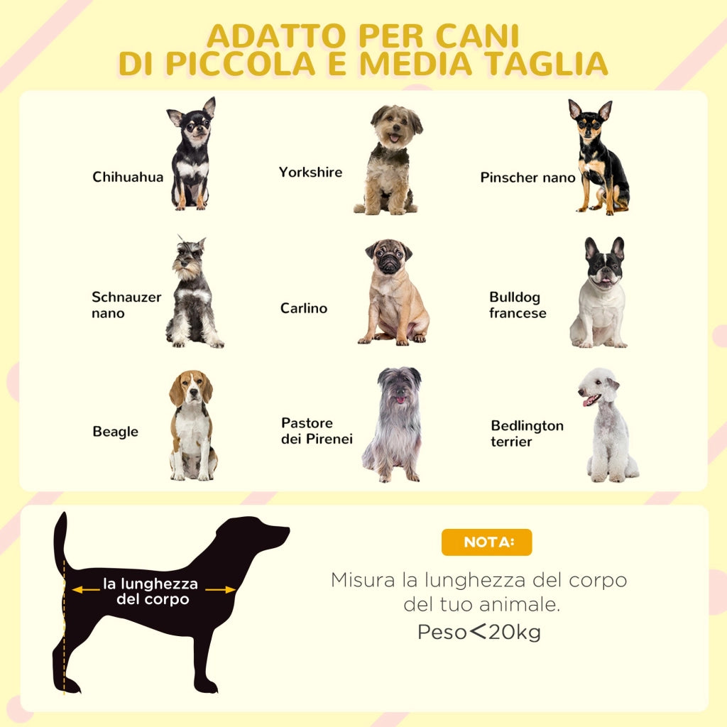 Cuccia per Cani di Taglia Piccola e Media 90x62x71 cm con Finestrelle e Ingresso a Tenda in Legno di Abete Grigio Chiaro