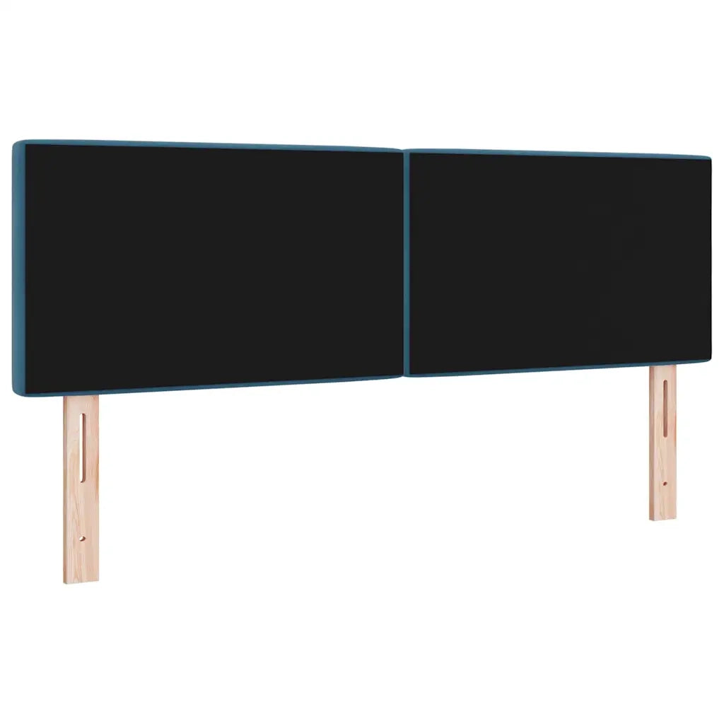 Testiera | Testata LED con strisce LED Blu Scuro 144 cm Velluto