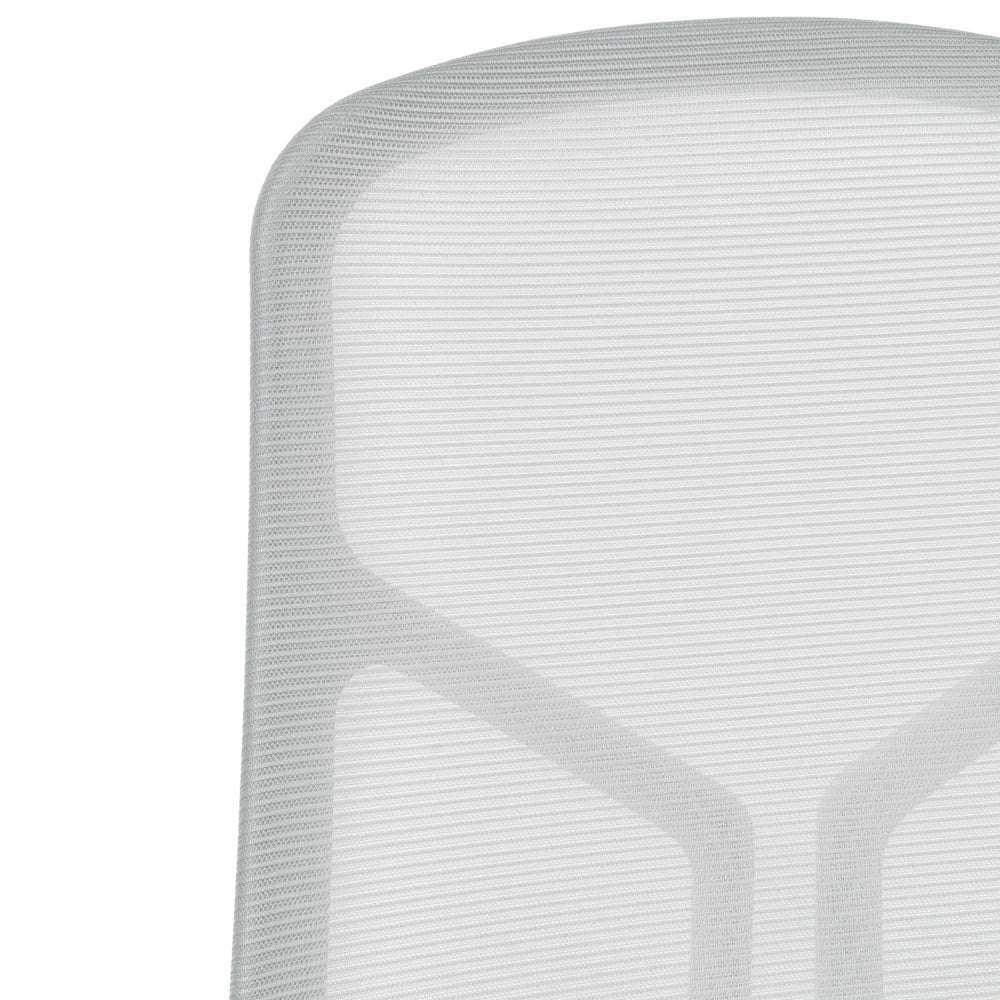 Sedia da ufficio grigio chiaro con rivestimento in rete, base girevole, altezza regolabile, braccioli, per ufficio domestico, stile moderno