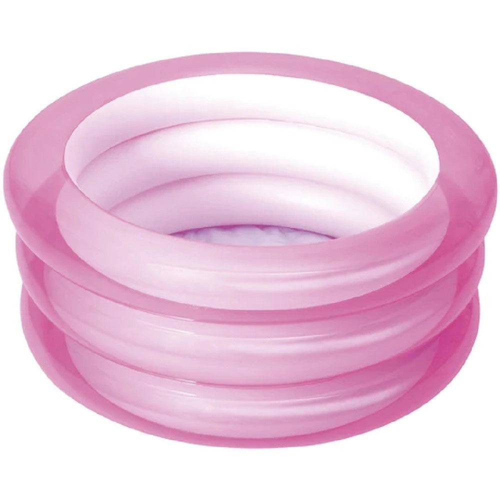 Trade Shop - Piscina Fondo Gonfiabile Per Bambini A 3 Anelli ø70x30cm Colori Assortiti 51033 -