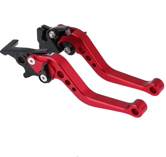 Trommelremmendele Universale 22 mm - Aluminio CNC - Manubrio a Mano - Pignoni - Rosso - Alta Qualità - Pignoni di Frizione