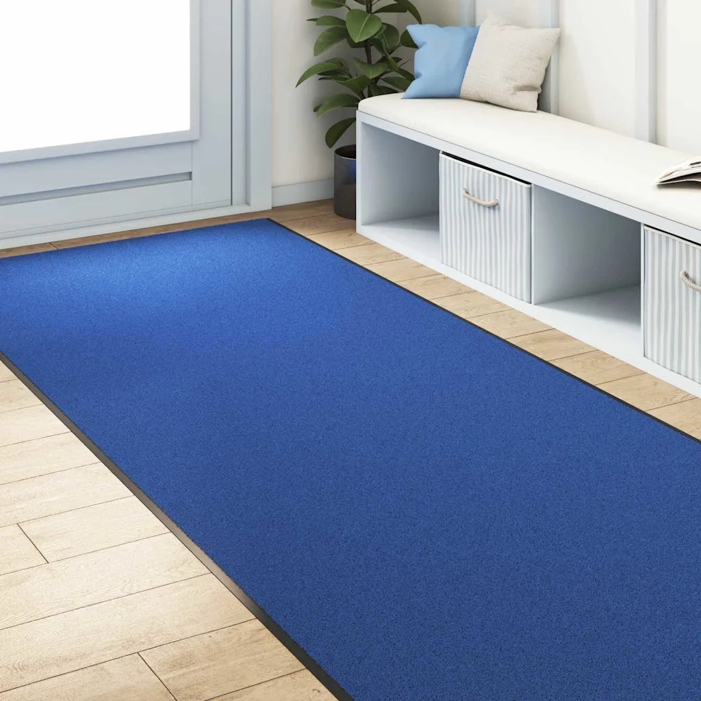 Zerbino | Tappetino Altro Blu e Nero 120 x 350 cm Poliammide e PVC