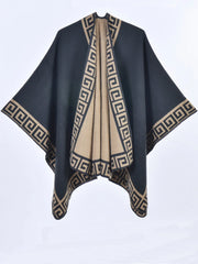 Sciarpa in cashmere con motivo a rombi geometrici