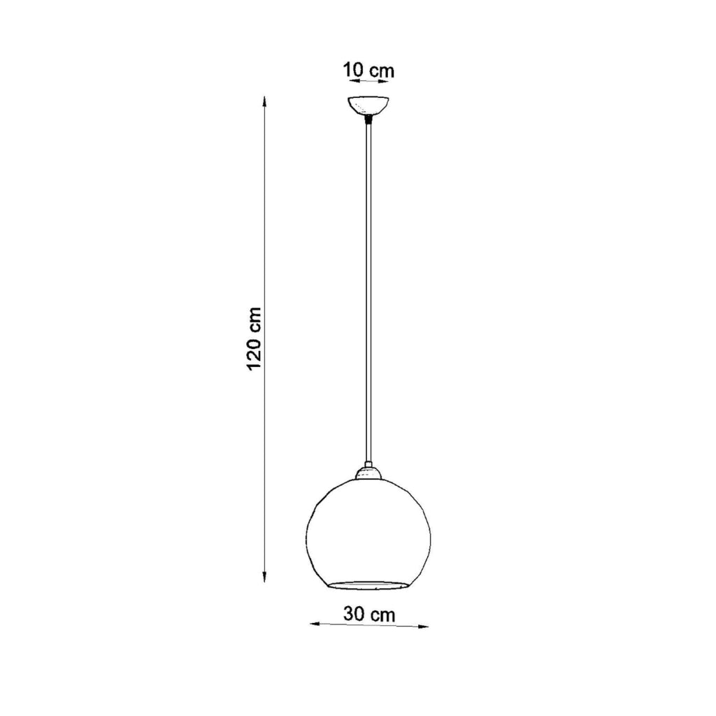 Lampada a sospensione ROTUND Pure Lume sfera gialla E27