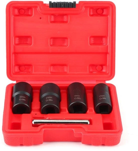 Set di Rimossores a Torsione - 4 Uscite - 1 Barra Lineare - Acciaio di Carbonio di Alta Qualità - Progettazione Ergonomica - Inclusa Scatola di Riposo - Rimossores di Viti