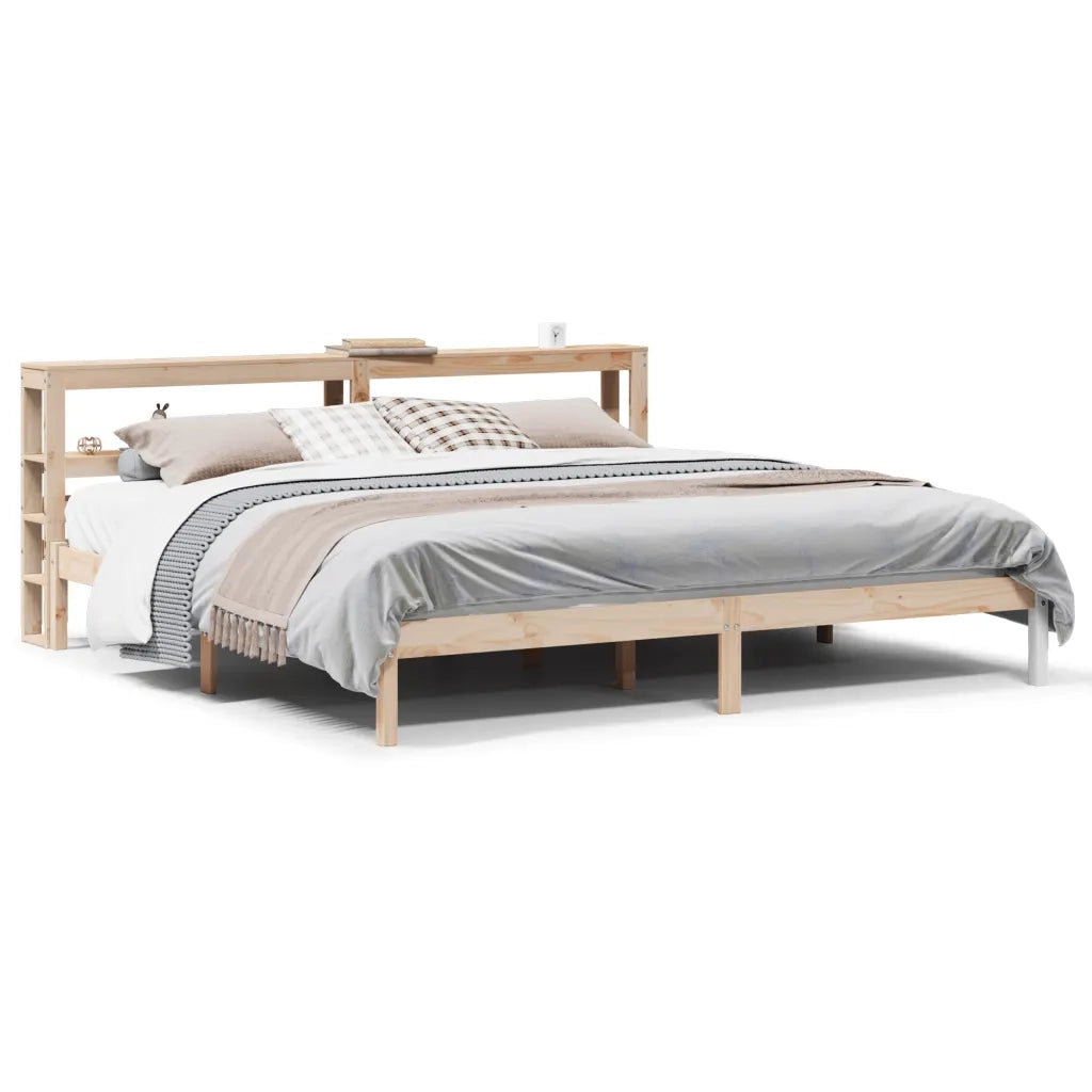 Letto matrimoniale | Letto per adulti | Letto senza Materasso 180x200 cm in Legno Massello di Pino