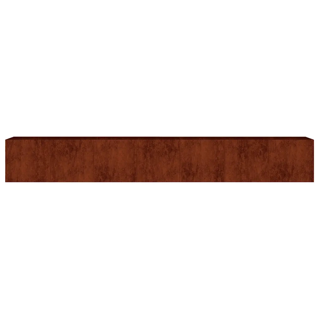 Fioriera Rialzata da Giardino 280x40x40 cm in Acciaio Corten 824522