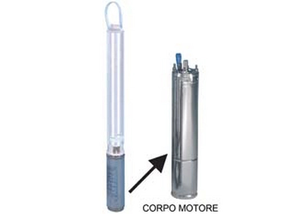 1pz corpo motore per elettropompa sommersa 4" monof. "4os07m235/c" kw 0,75 cod:ferx.fer434270