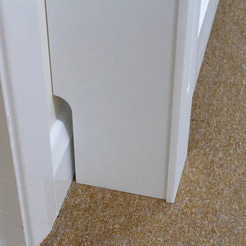 Copritermosifone Copertura Termosifoni e Caloriferi in MDF Bianco 1115mm