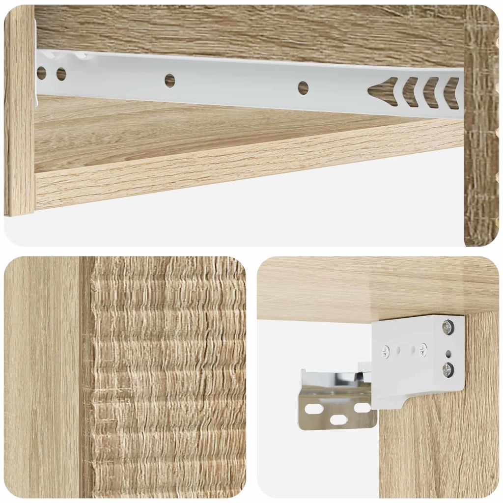 Tavolino da Parete Laterale | Tavolo laterale | Tavolino Rovere Sonoma 87,5 x 34,5 x 17 cm