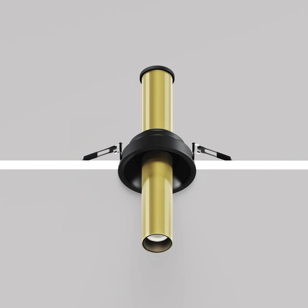 Maytoni Lampada da Incasso Focus T 1 luce LED integrato nero alluminio