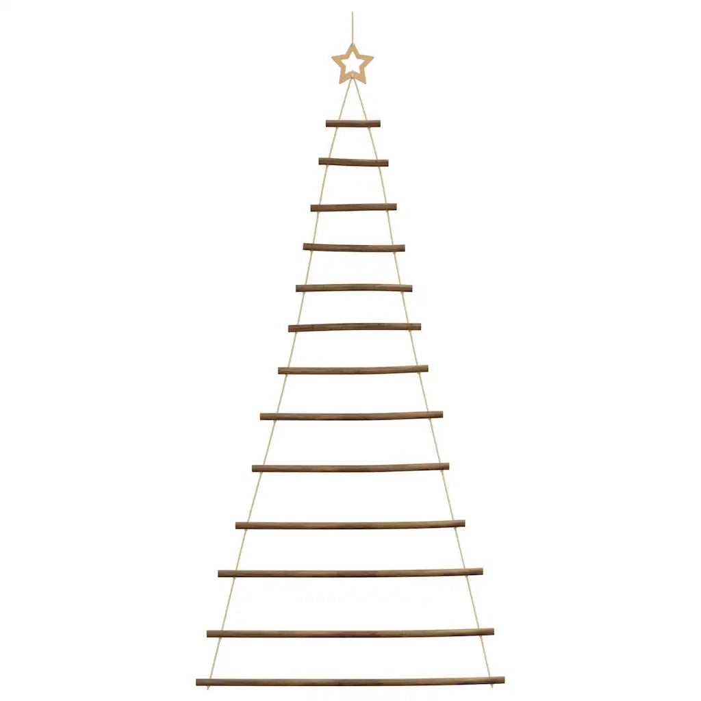 Albero di Natale sospeso con stella superiore 86x180 cm Ramo naturale 4101012