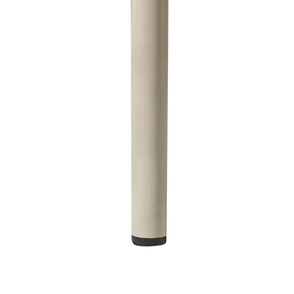 Sedia da sala da pranzo Rivestimento bouclé beige chiaro Base leggera Struttura in ferro Design retrò