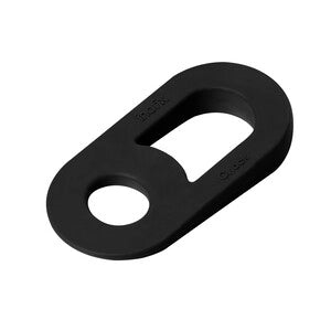 FERMAPORTA IN GOMMA INOFIX CHOCK NERO- 10,0 pz