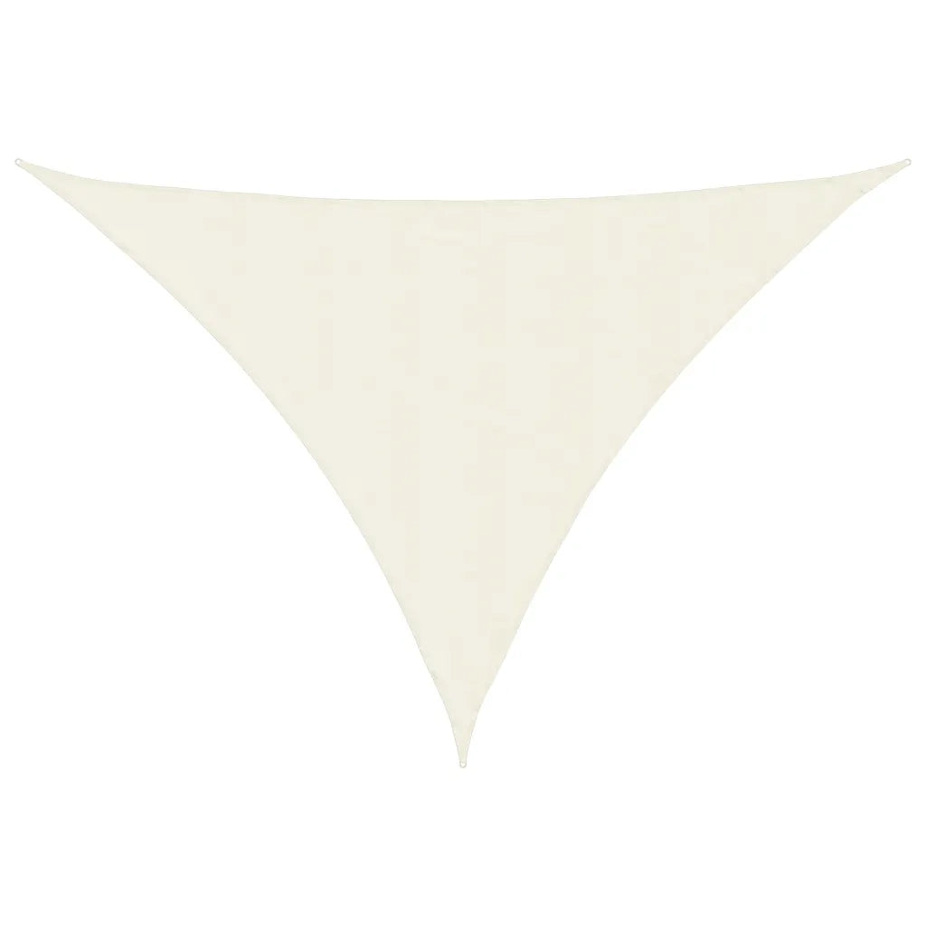 Parasole a vela | Telo Ombra | Vela da ombra Oxford Triangolare 4x5x6,4 m Crema