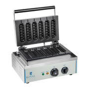 Piastra per waffle professionale rotonda in teflon 1 x 1500 watt 3614061
