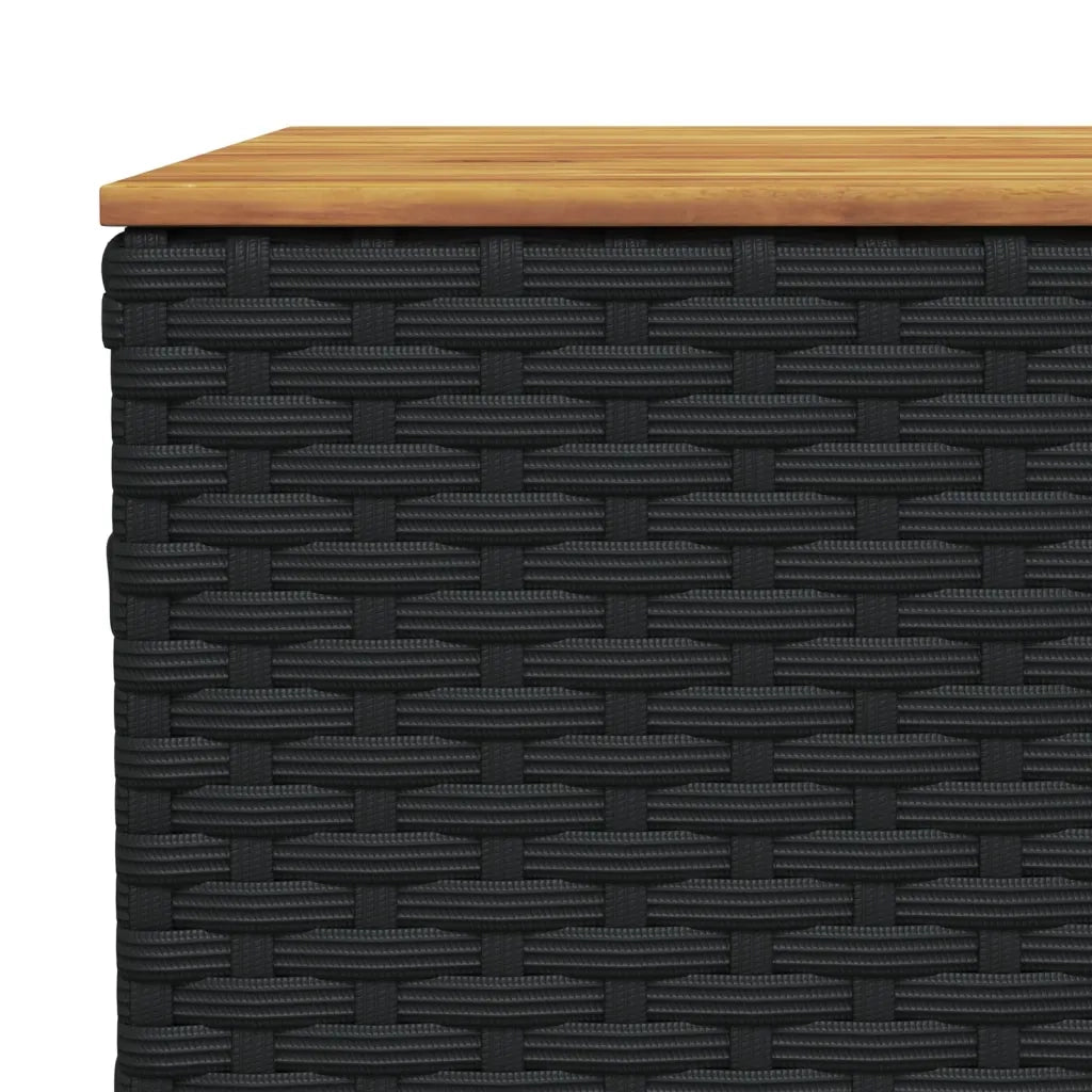 Set Divani da Giardino con Cuscini 8 pz Nero in Polyrattan 3261941
