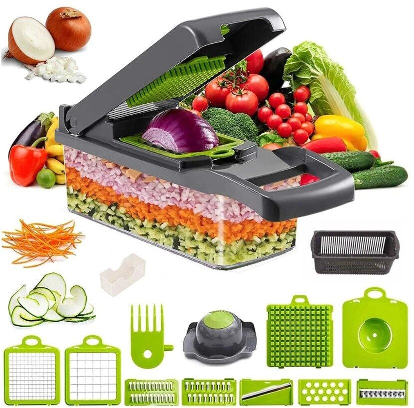 Tagliaverdure 16 in 1 ¨C Minimal ¨C Smerigliatrice, pelapatate, affettatrice