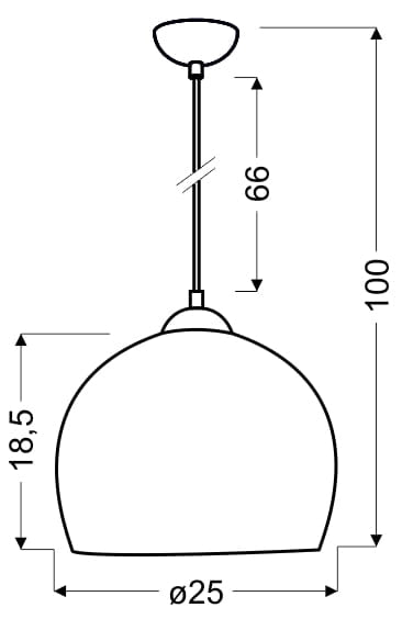 Candellux sospensione Student 31-96671 rosa Ø25cm E27