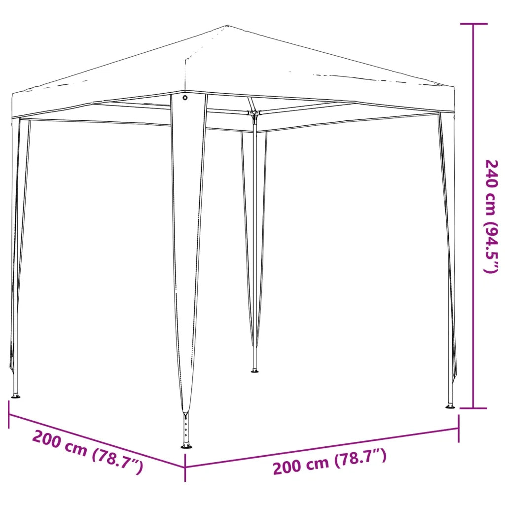 Tenda per Feste-Tenda Gazebo 2x2 m Blu