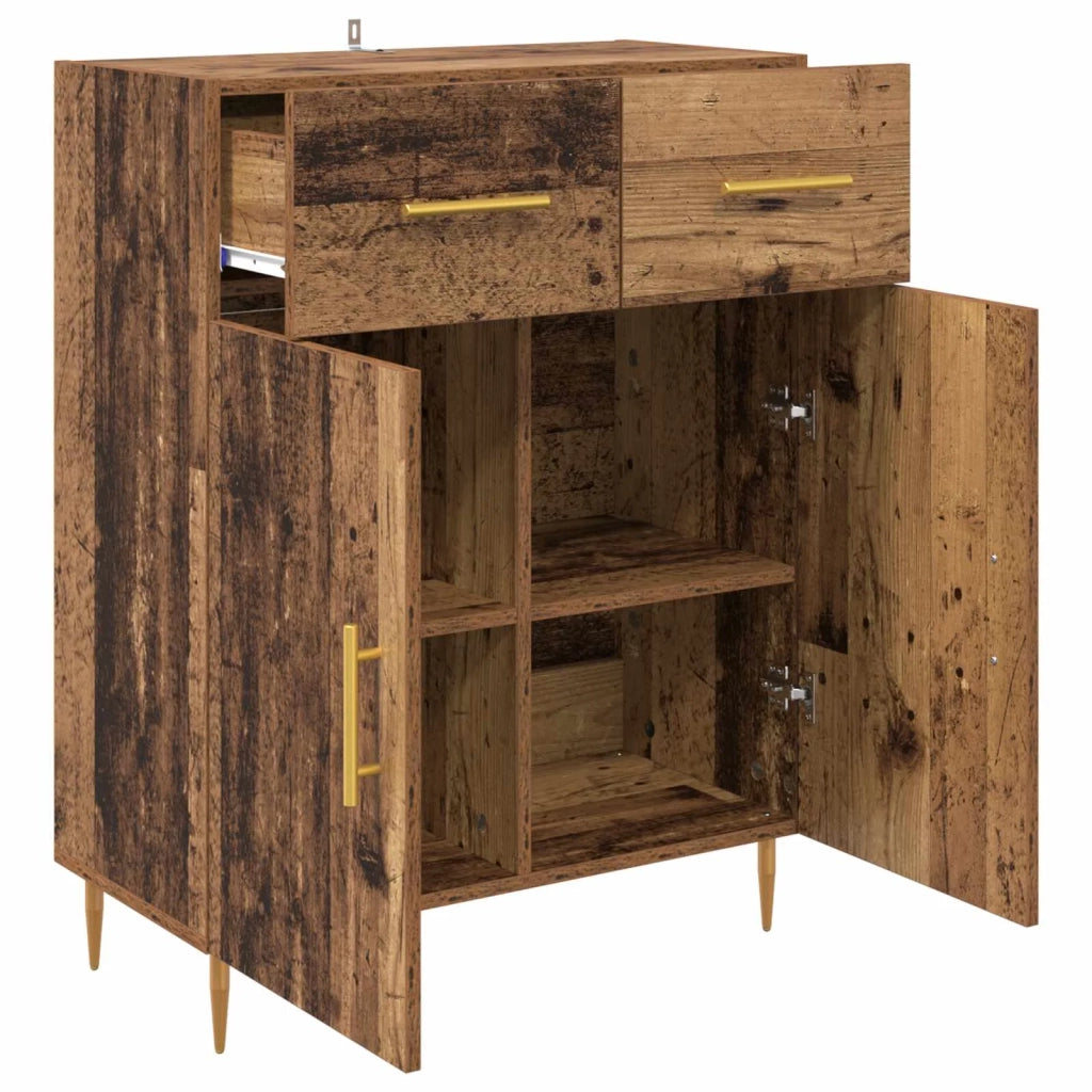 Credenza | Madia | Buffet da pranzo | Armadio da pranzo Legno vecchio 69,5 x 34 x 90 cm Legno multistrato