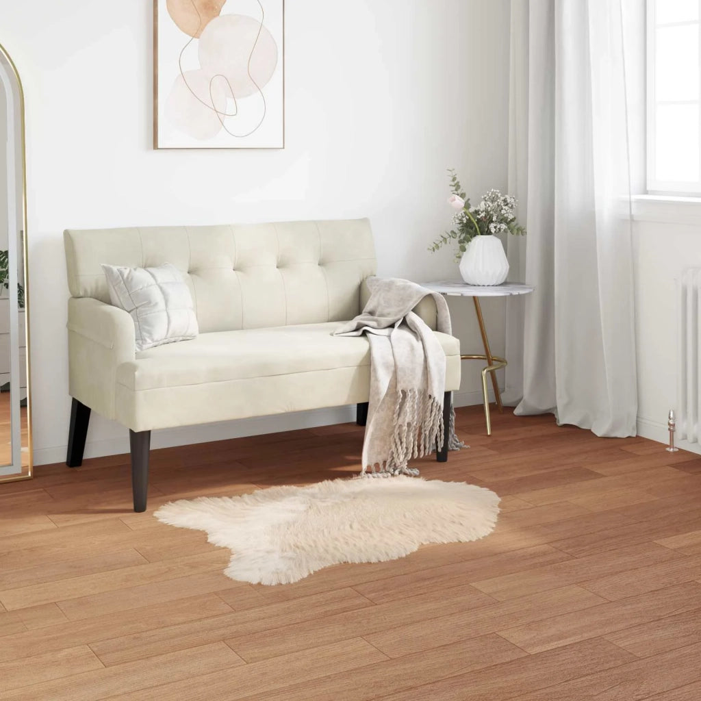 Tappeto in finta TAFALLA Beige 60 x 90 cm Poliestere 42021497